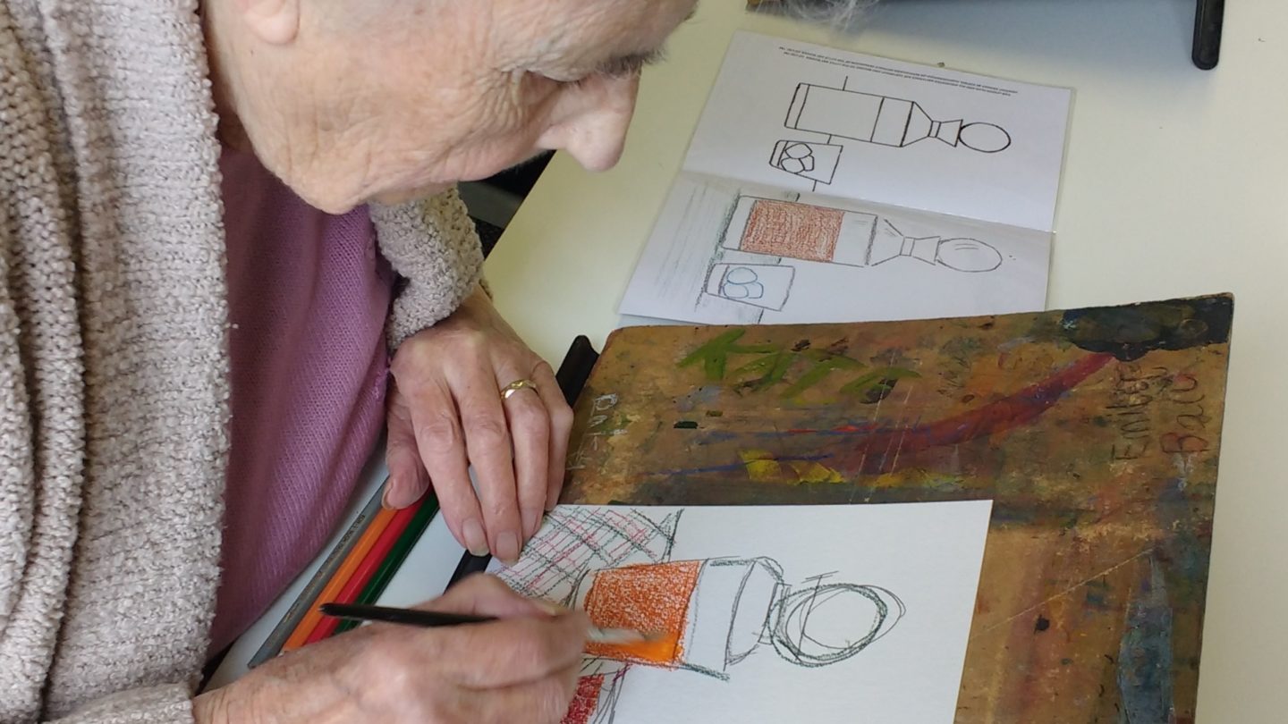 Participants of Art in a Suitcase (structured art class for people living with dementia)