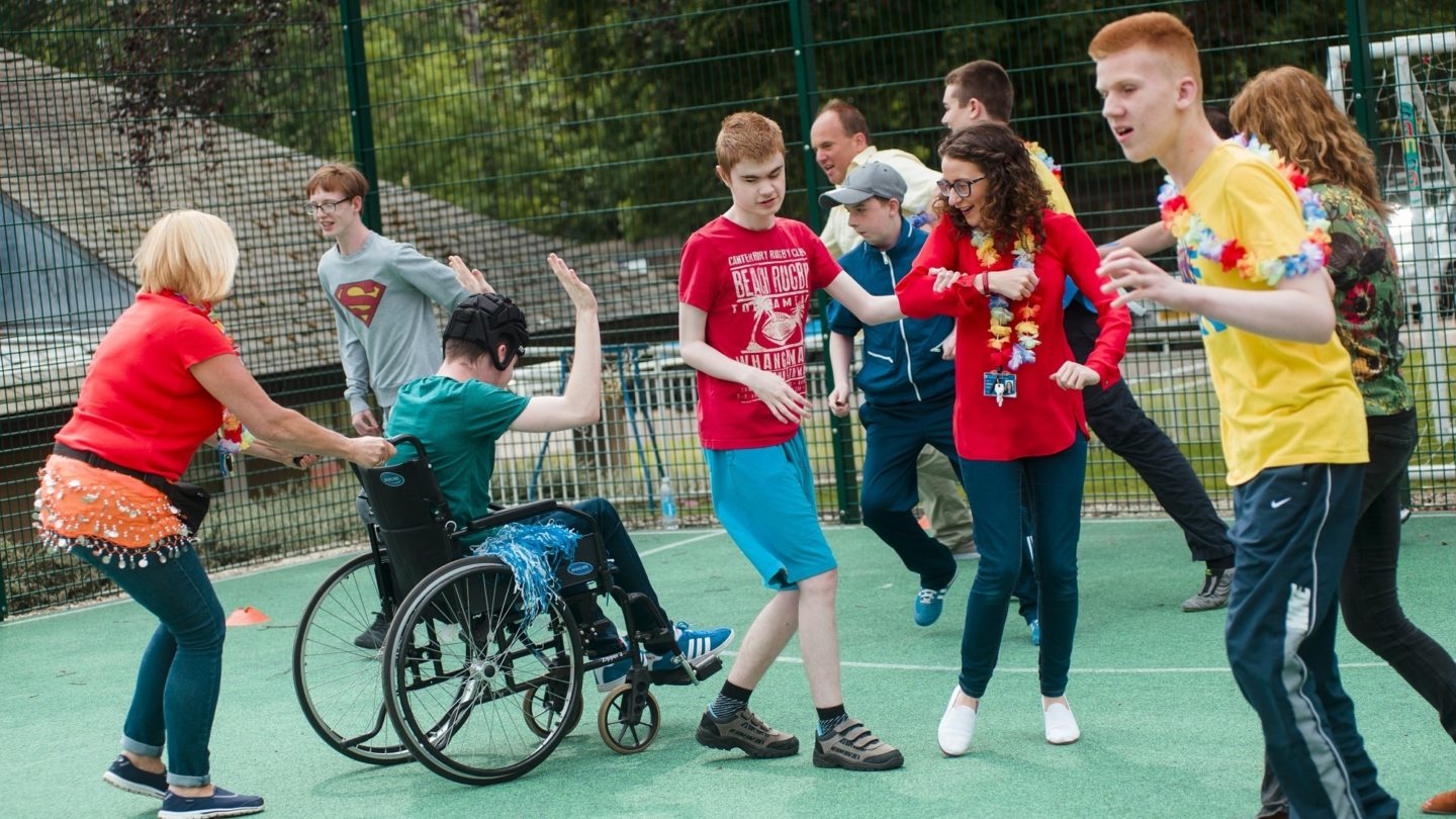 Participants of Royal Blind School Courtyard's Project
